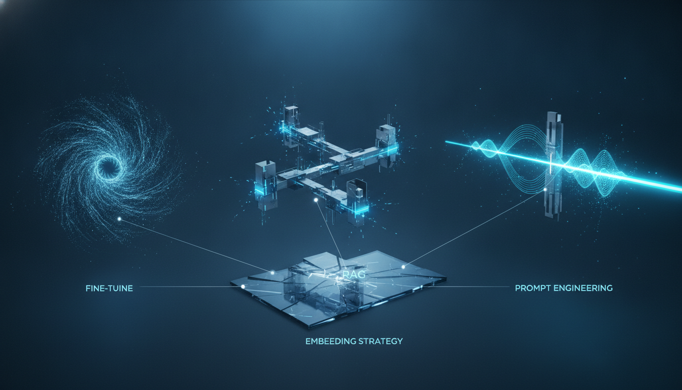 Fine-Tune vs RAG vs Prompt Engineering: The Embedding Strategy Decision Framework