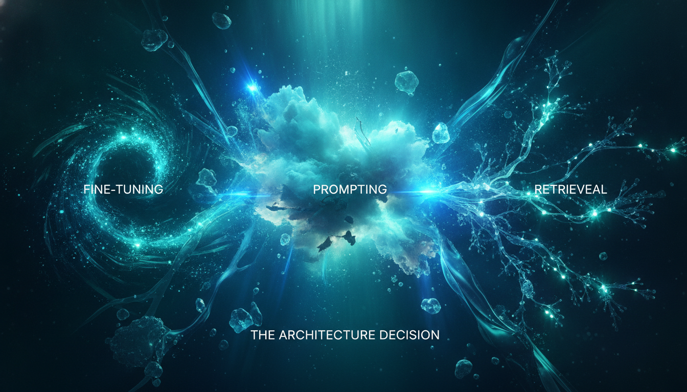 Fine-Tuning vs Prompting vs Retrieval: The Architecture Decision for Enterprise Agents