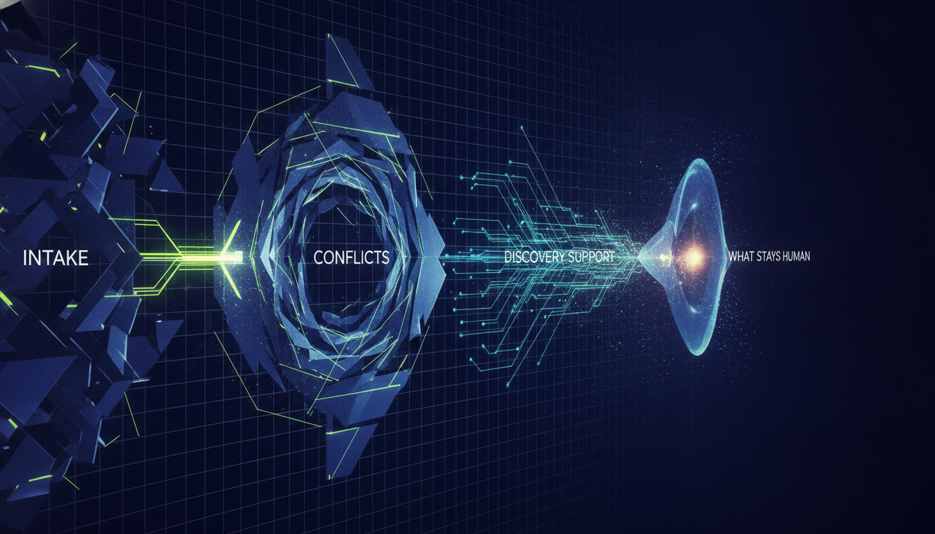 The Law Firm Agent Deployment: Intake, Conflicts, Discovery Support, and What Stays Human